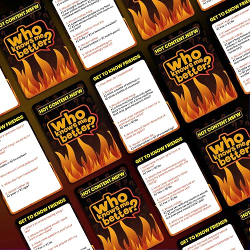 QUOKKA Who Knows Me Better NSFW Card Game – 500+ Questions for Adults 18+