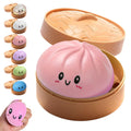 Qyubov Dumpling Squishy - Pink Soft Stress Ball, Fidget Sensory Toy for Anxiety Relief