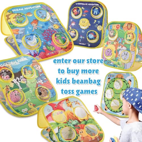 RaboSky Small Bean Bags for Kids – Star-Shaped Tossing Toy for Toddlers, 8-Piece Set with Carry Bag