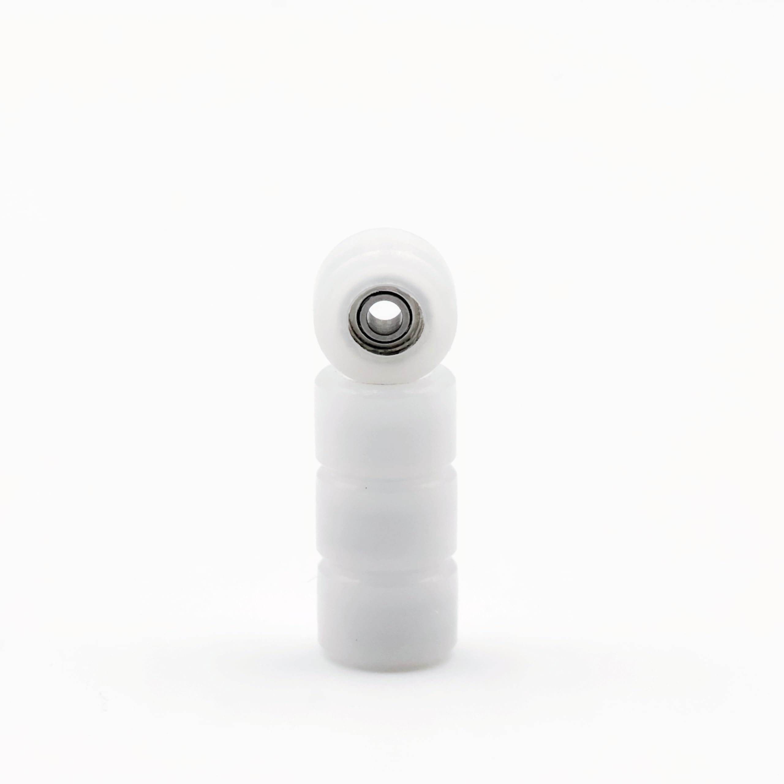 RACOFSB 65D Urethane Fingerboard Wheels Pro Mini Shape (White) – 5.5x4.2mm with ABEC7 Bearings