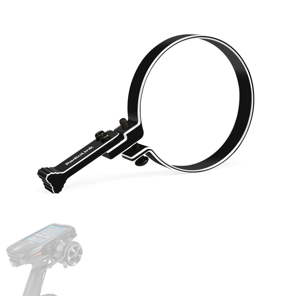 Radiolink Alloy Steering Wheel Trigger - One-Handed RC Controller Adapter for Multiple Models (Black)