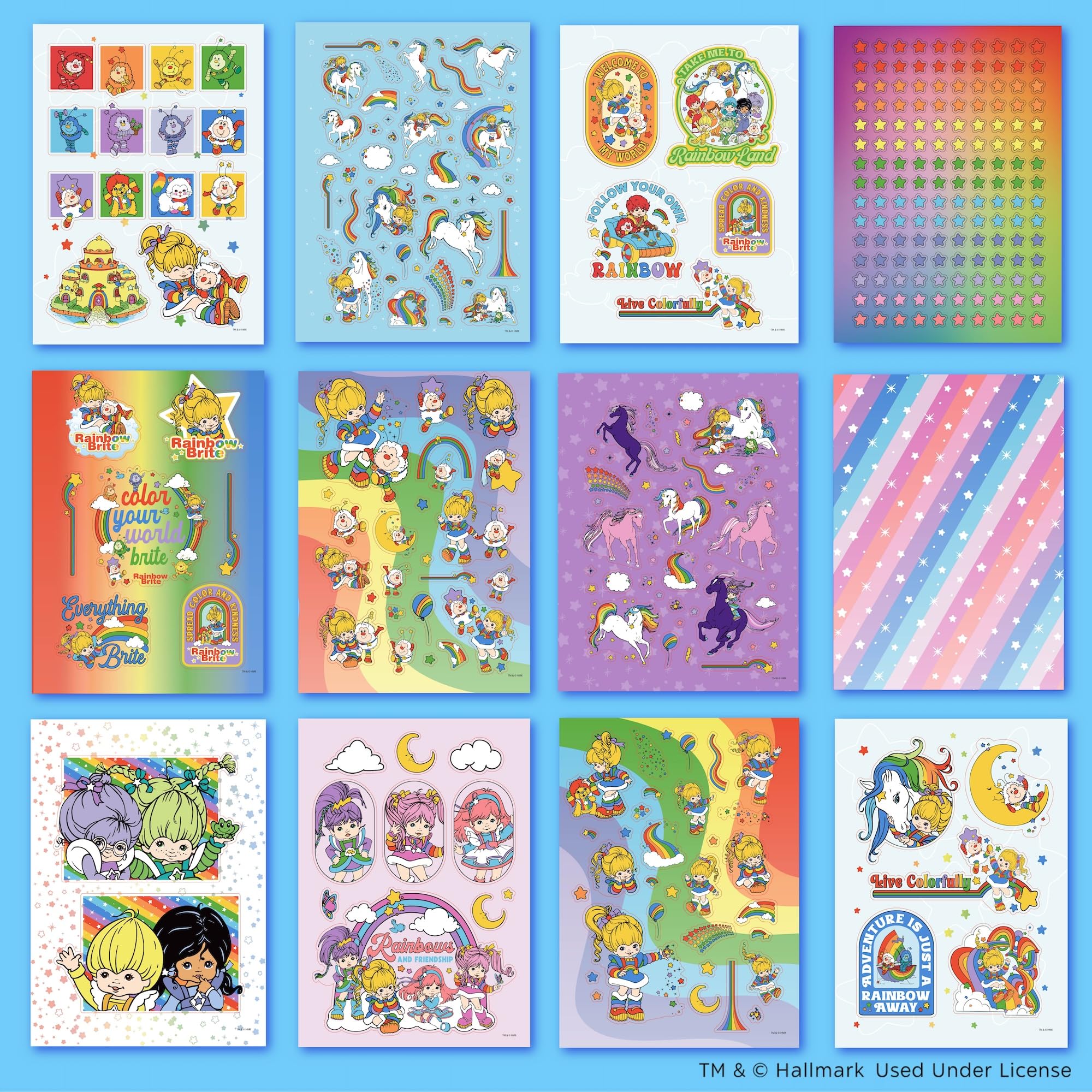 Rainbow Brite Sticker Book – Over 1,500 Stickers for Notebooks, Water Bottles & More
