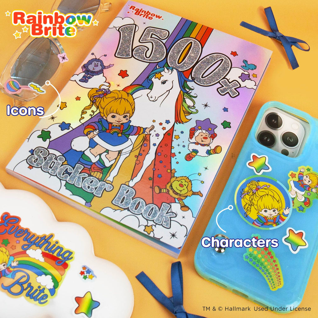 Rainbow Brite Sticker Book – Over 1,500 Stickers for Notebooks, Water Bottles & More