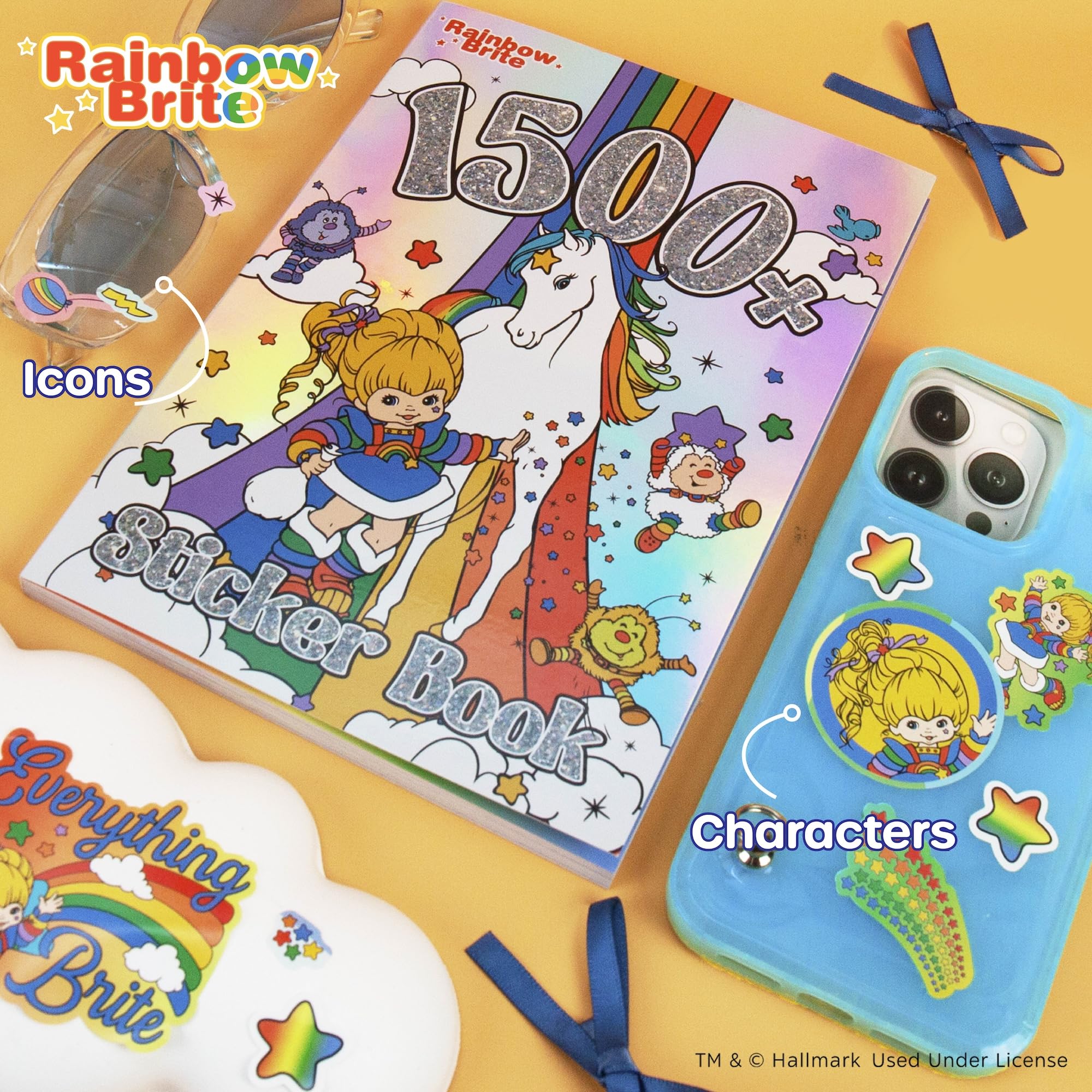 Rainbow Brite Sticker Book – Over 1,500 Stickers for Notebooks, Water Bottles & More