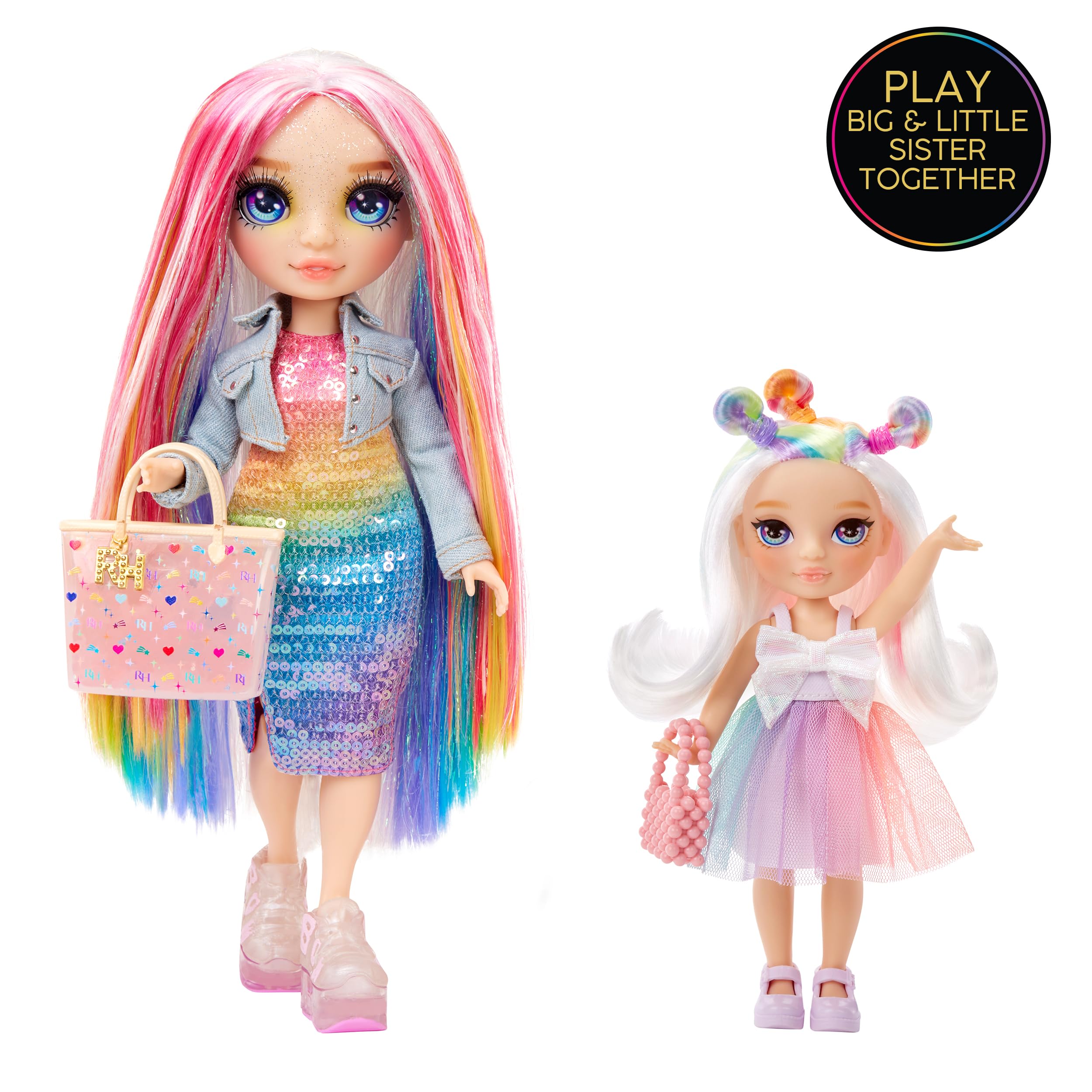 Rainbow High Littles Opal Raine – 5.5" Posable Small Doll with Purse and Magical Unicorn Pet