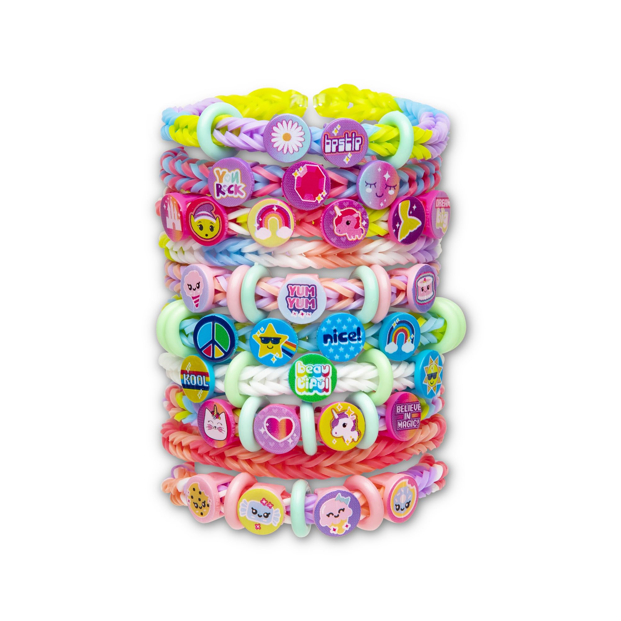 Rainbow Loom Beadmoji Mini Combo: Create Custom Bracelets with 1800 Bands & Themed Beads, Ages 7+