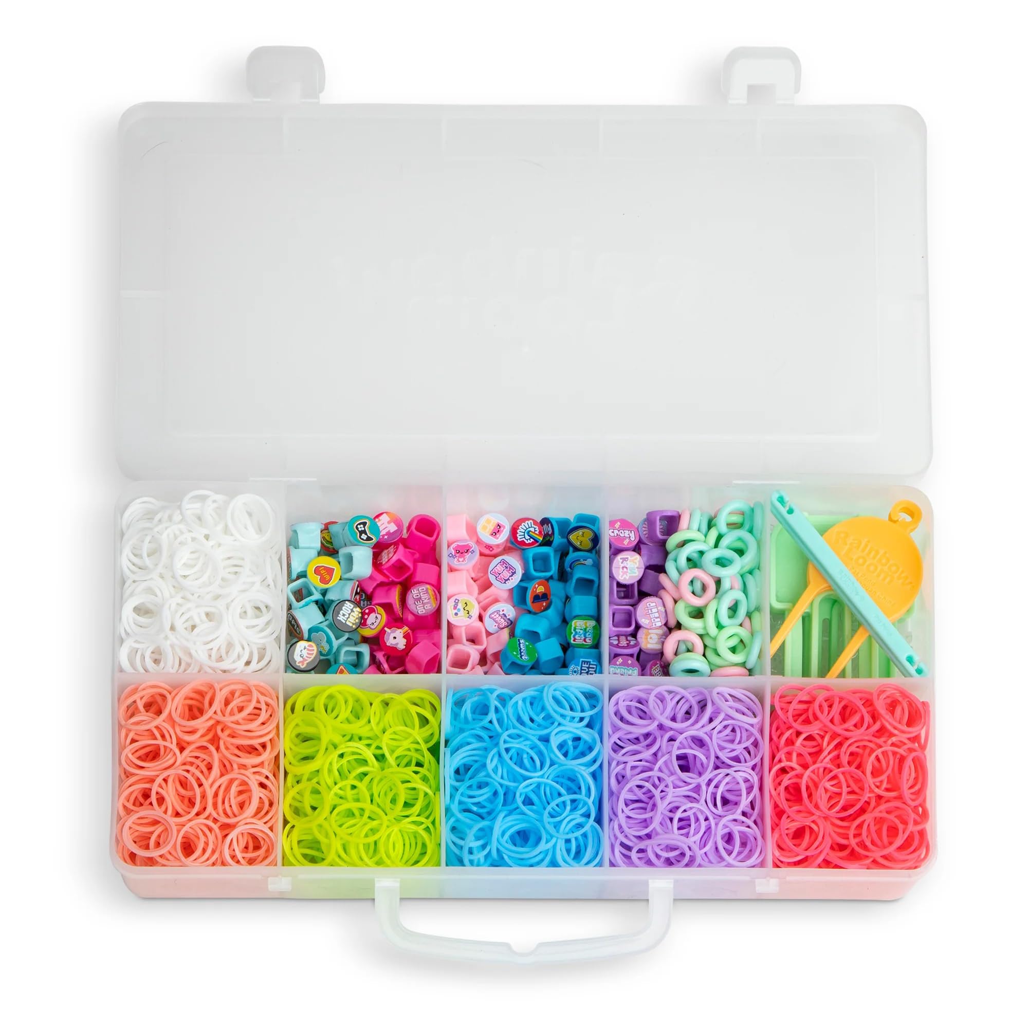 Rainbow Loom Beadmoji Mini Combo: Create Custom Bracelets with 1800 Bands & Themed Beads, Ages 7+
