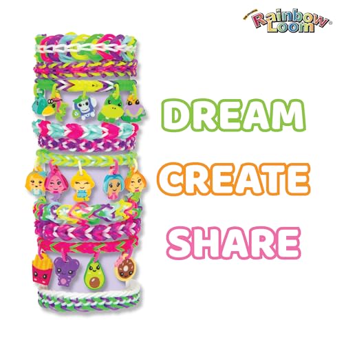 Rainbow Loom Loomi-Pals Mini Set: 60 Assorted Charms, Happy Loom, 2100 Bands in Portable Case – Ages 7+