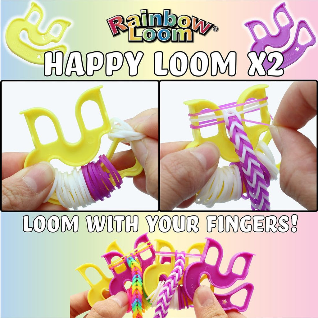 Rainbow Loom Treasure Box Neon Edition – 8,000 Neon Bands, 2 Happy Looms, Craft Kit for Ages 7+