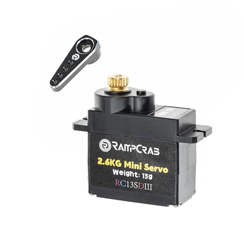 RampCrab 2.6Kg Digital Steering Servo with Aluminum Servo Horn for SCX24 and AX24 RC Crawlers