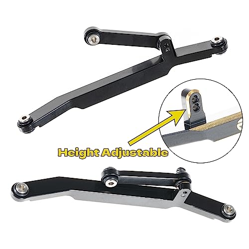 RampCrab Brass Steering Links for SCX24 & AX24 1/24 RC Crawler – Reduce Slop, Improve Precision (Black Coating)