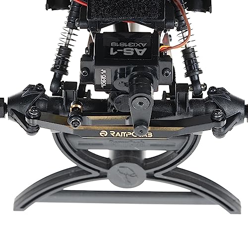 RampCrab Brass Steering Links for SCX24 & AX24 1/24 RC Crawler – Reduce Slop, Improve Precision (Black Coating)