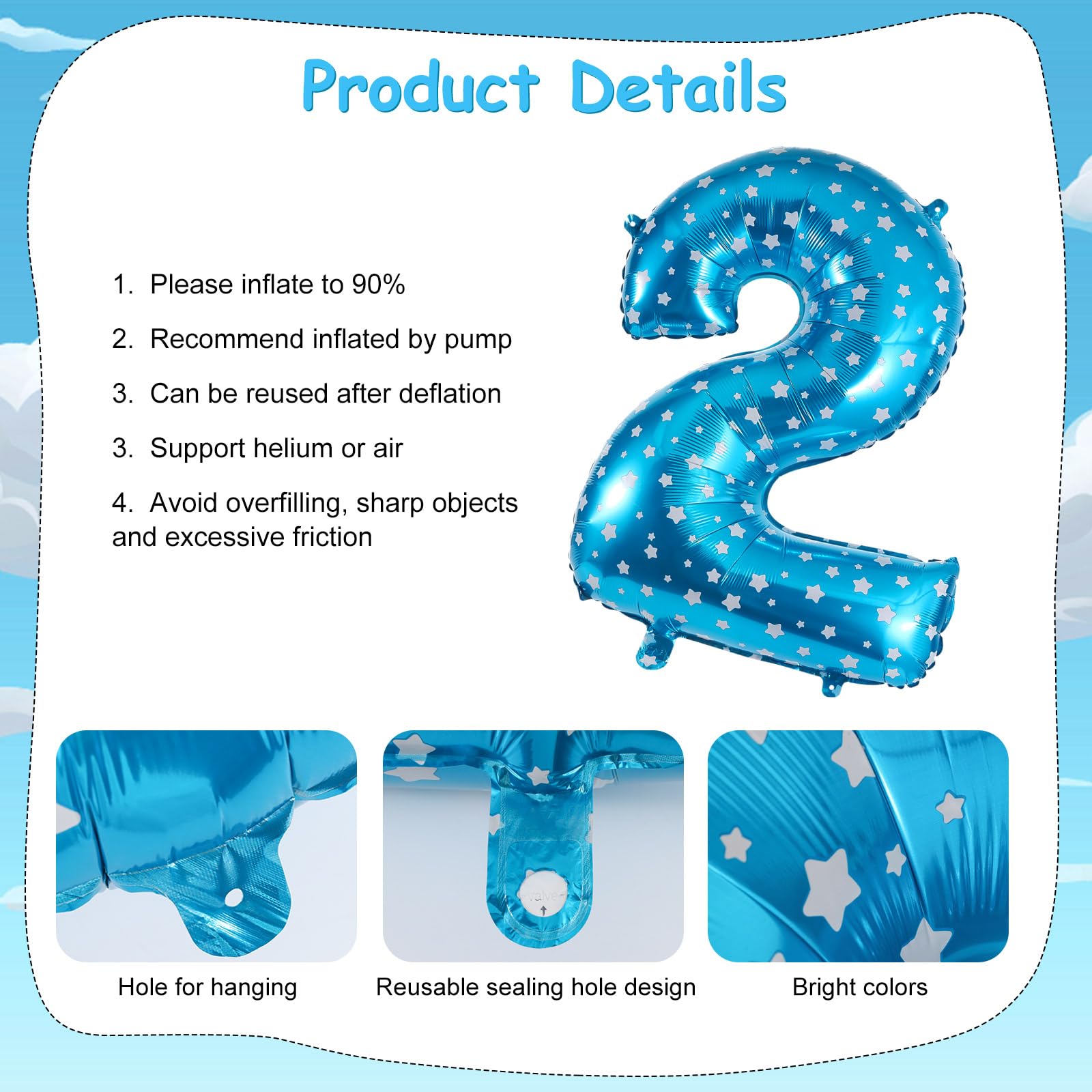RANERVZ 17-Piece Toy Themed Birthday Balloon Set for 2nd Birthday – Includes Cowboy Hat, Rocket, Number 2, and More