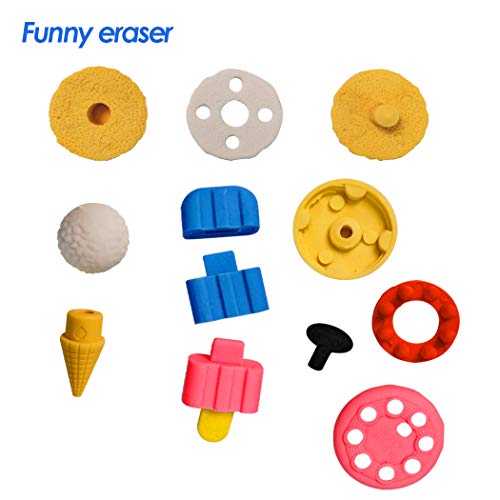 Ranvi 30-Piece Mini Cake Erasers – Puzzle Toys for Party Prizes and School Supplies