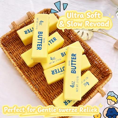 Rapean 4 Pack Butter Squishy Toys – Super Soft Slow Rising Sensory Fidget for Stress Relief, Party Favors & Classroom Prizes