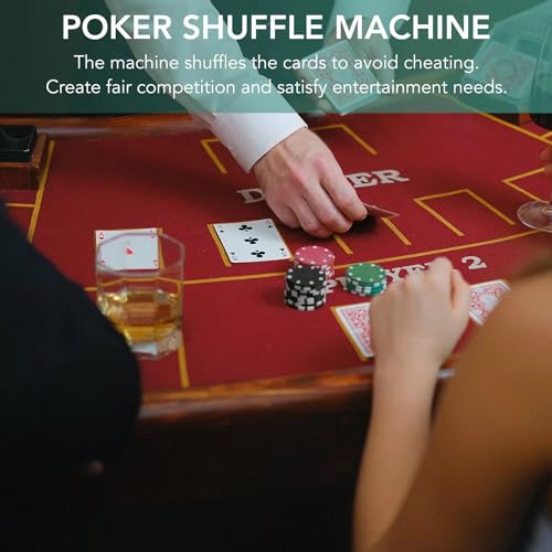 Rareidel Automatic Card Shuffler for 2 Decks – Battery Operated Electric Card Shuffling Machine for Poker, UNO, Blackjack & More