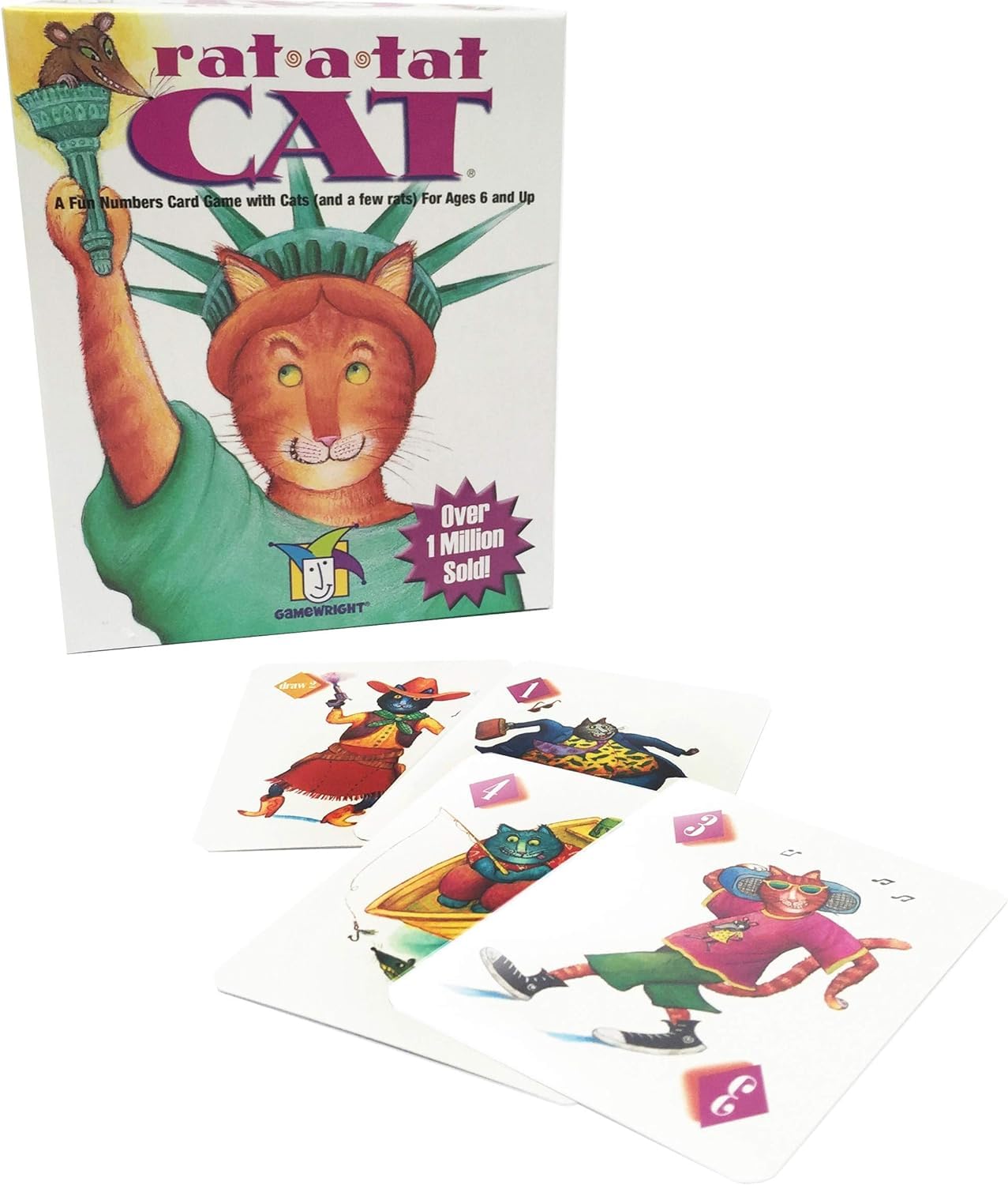 Rat‑A‑Tat Cat Card Game – Quick Strategy & Memory Game for Ages 6+