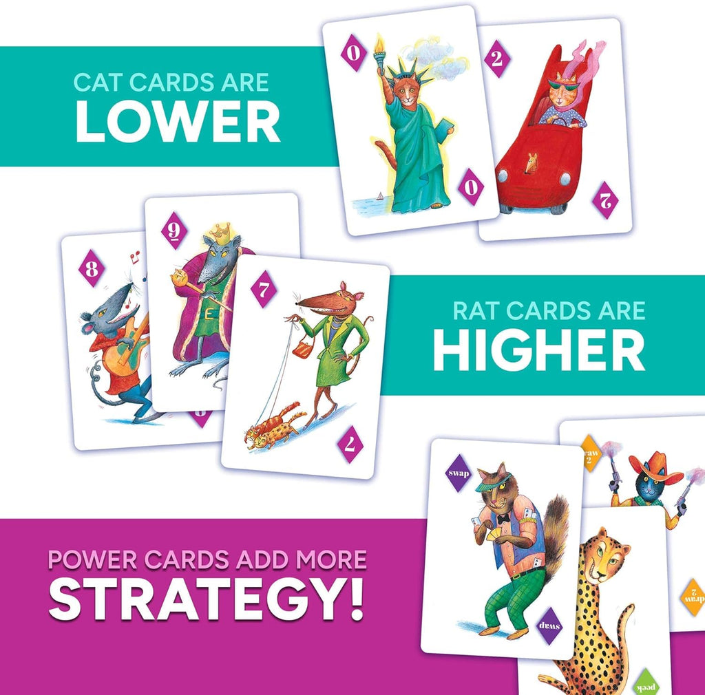 Rat‑A‑Tat Cat Card Game – Quick Strategy & Memory Game for Ages 6+