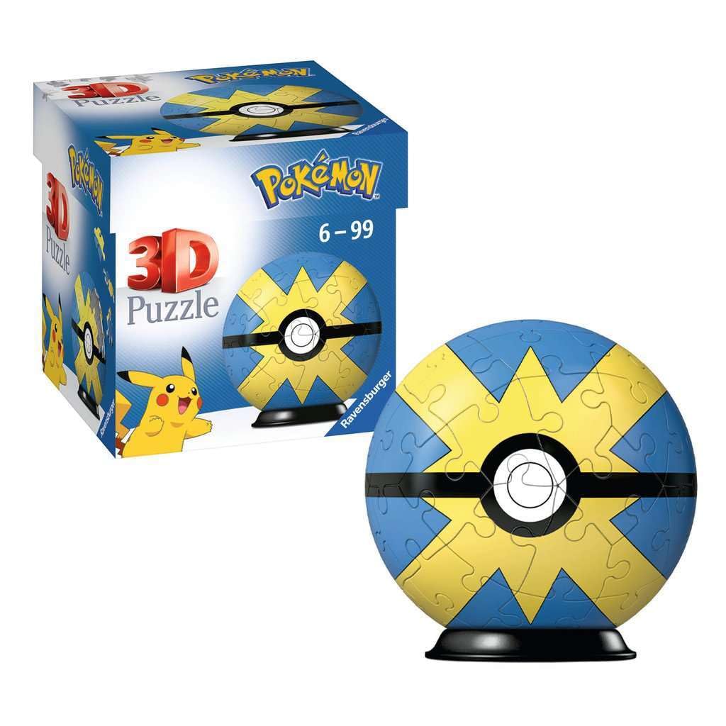 Ravensburger 3D Puzzle Pokémon Quick Ball – 54-Piece Pokéball Puzzle for Ages 6+