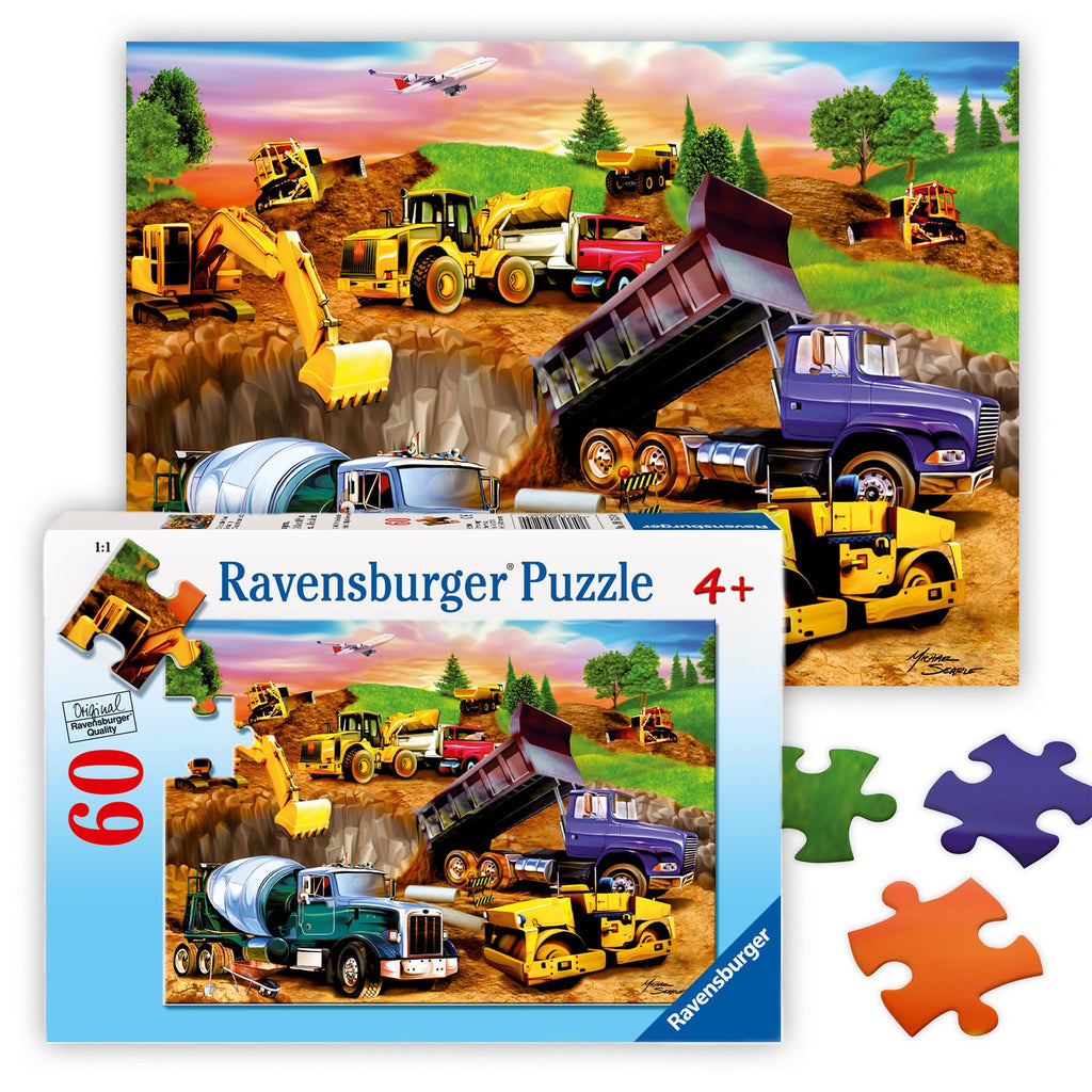 Ravensburger Construction Crowd 60-Piece Jigsaw Puzzle – Ages 4+