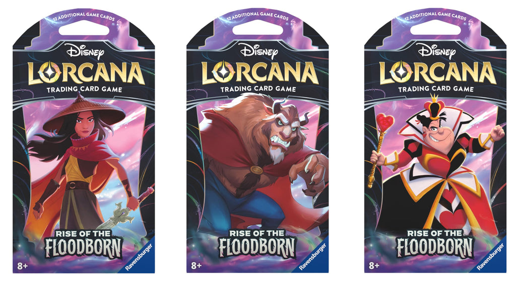 Ravensburger Disney Lorcana Rise of the Floodborn Booster Pack – 12 Cards with Random Foil