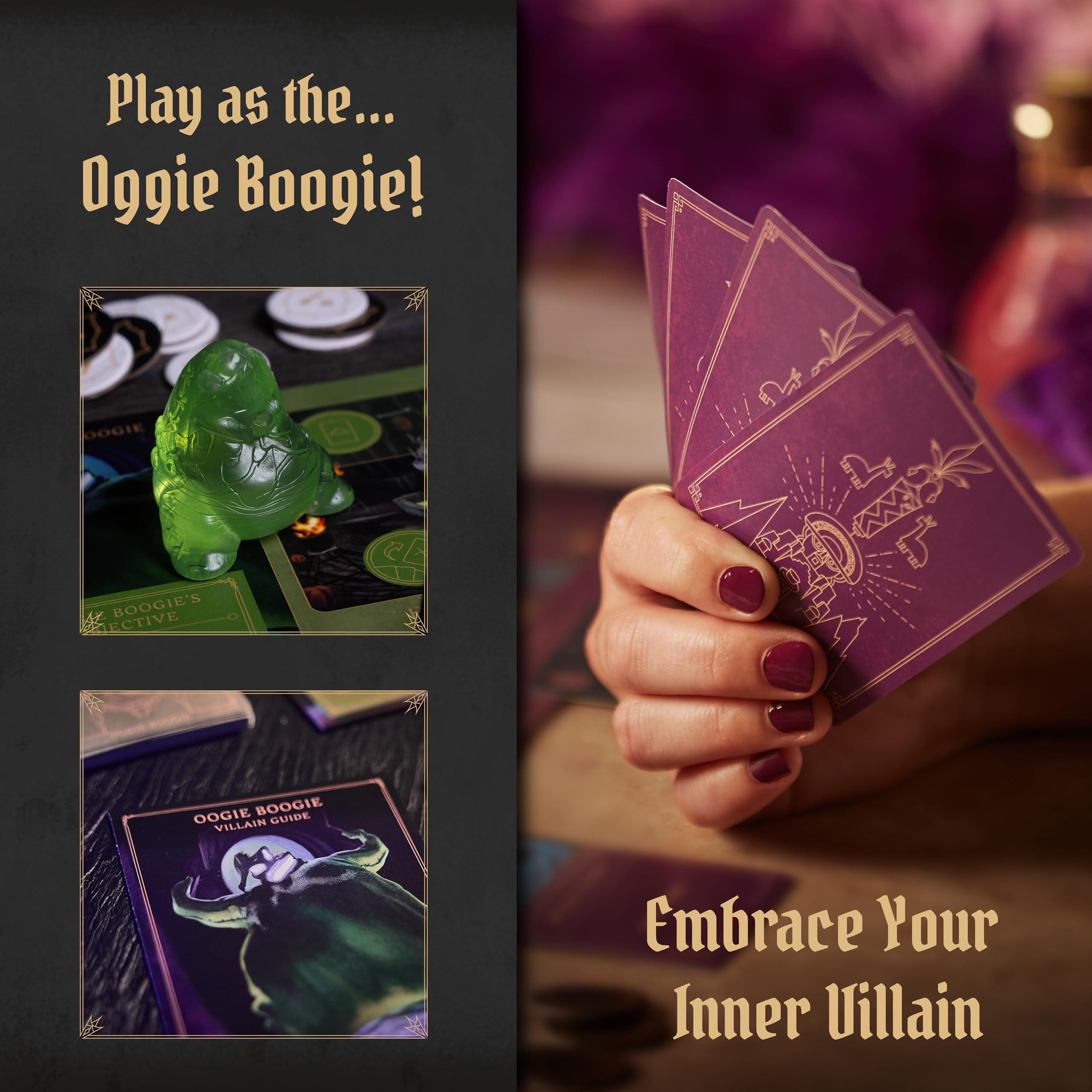 Ravensburger Disney Villainous Filled with Fright – Oogie Boogie Expansion Strategy Game for Ages 10+