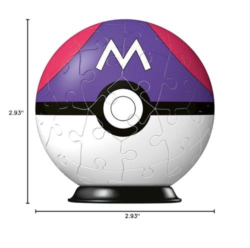 Ravensburger Pokémon Master Ball 3D Puzzle – 54-Piece Plastic Build with Stand