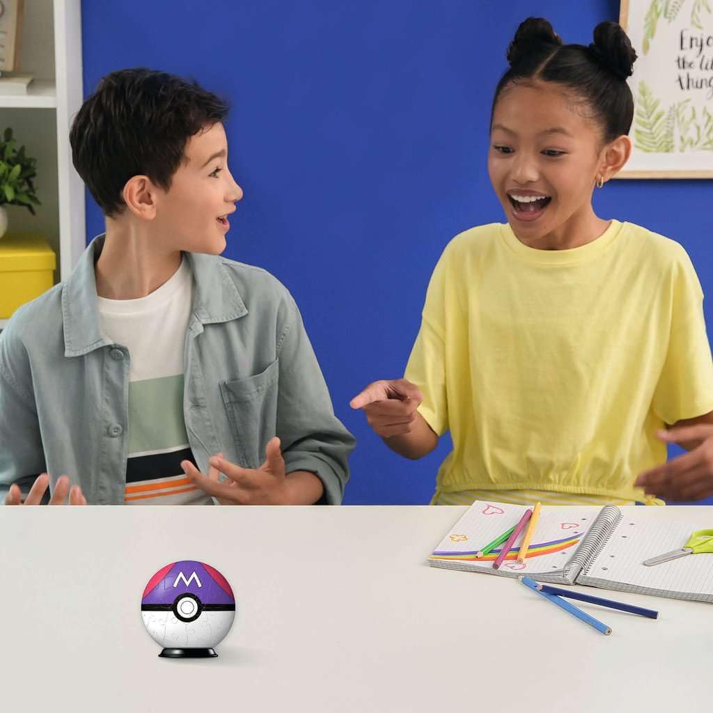 Ravensburger Pokémon Master Ball 3D Puzzle – 54-Piece Plastic Build with Stand