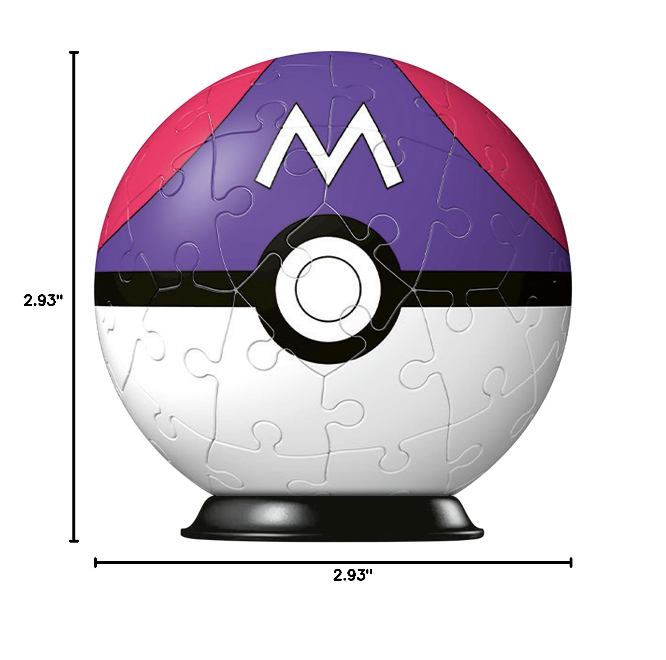 Ravensburger Pokémon Master Ball 3D Puzzle – 54-Piece Plastic Build with Stand