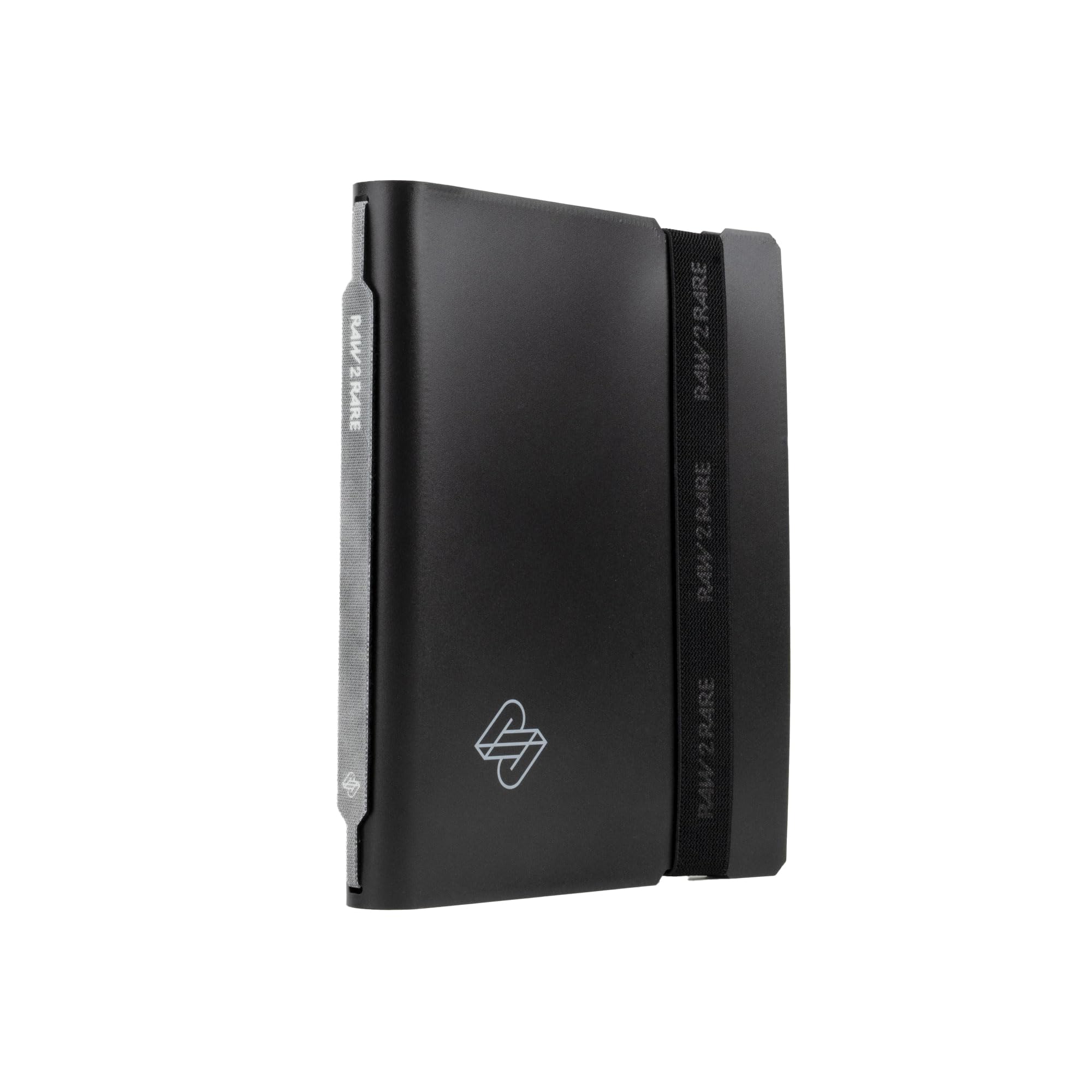 Raw2Rare FlexBinder160 - 4 Pocket Trading Card Binder with 160 Slots, Side-Loading Sheets, Elastic Band, Black