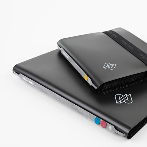 Raw2Rare FlexBinder160 - 4 Pocket Trading Card Binder with 160 Slots, Side-Loading Sheets, Elastic Band, Black