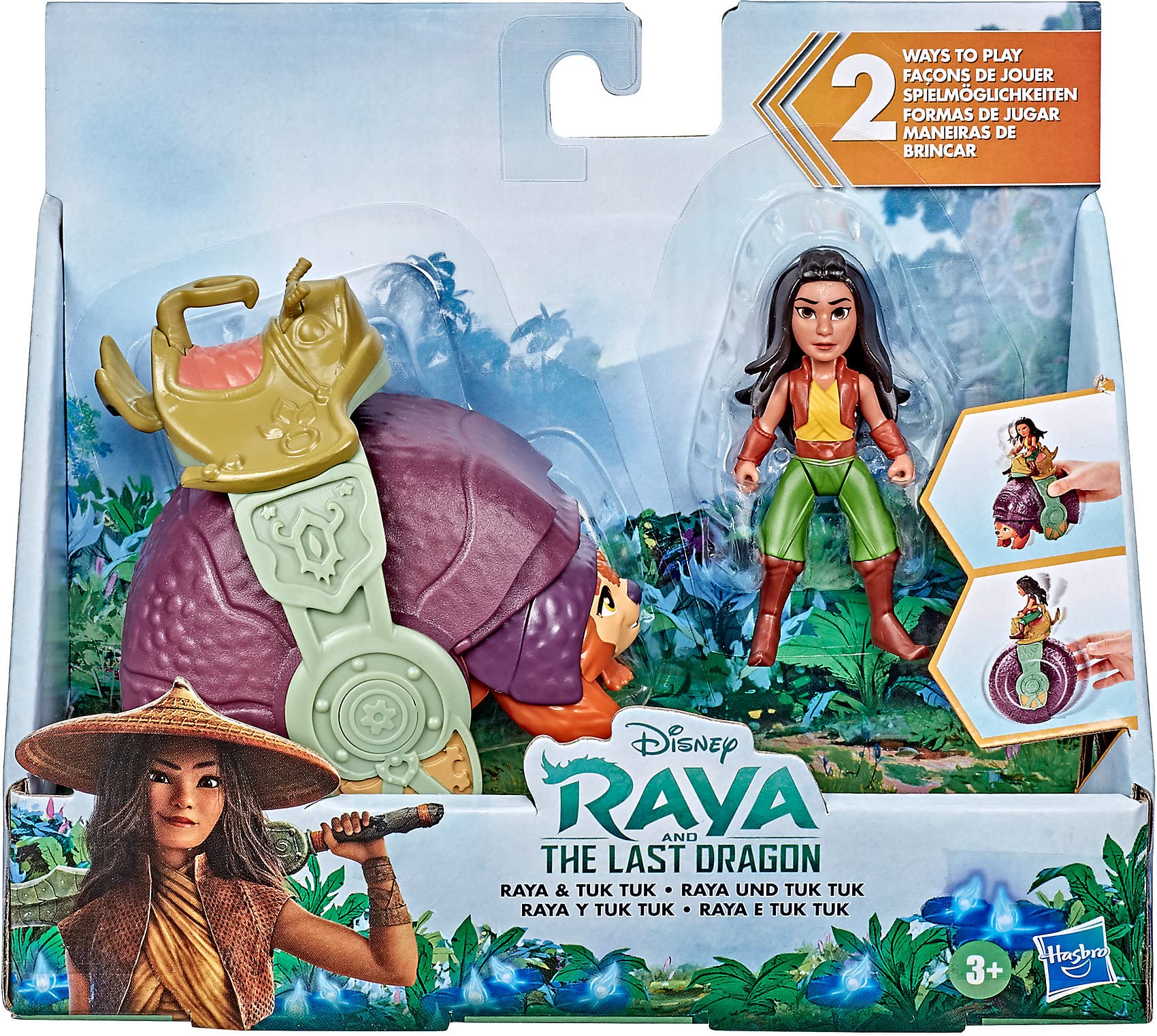 Raya and Tuk Tuk Doll Set – Disney Princess Toy for Kids Ages 3+