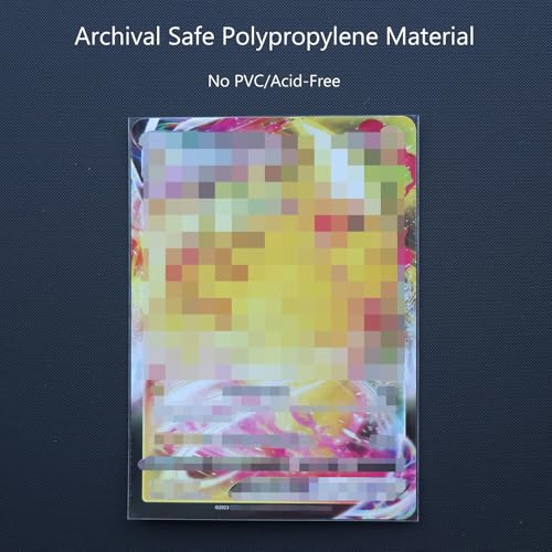 Rayvol Jumbo Card Sleeves Size L (5.4" x 7.4") – 50 Pack for Oversized TCG Cards