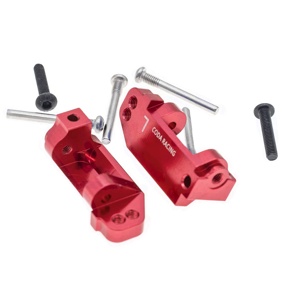 RC Alloy Caster Block Set for Traxxas 1/10 2WD Slash, Stampede, Rustler - CNC 6061-T6 Aluminum (Pair)