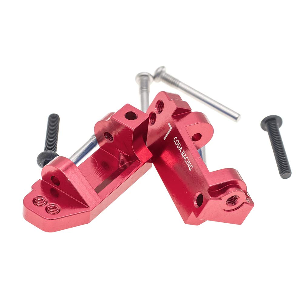 RC Alloy Caster Block Set for Traxxas 1/10 2WD Slash, Stampede, Rustler - CNC 6061-T6 Aluminum (Pair)