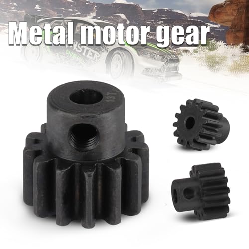 RcThjia 0.8M Hardened Steel Pinion Gear Set 14T-22T with Hex Key for RC Motors