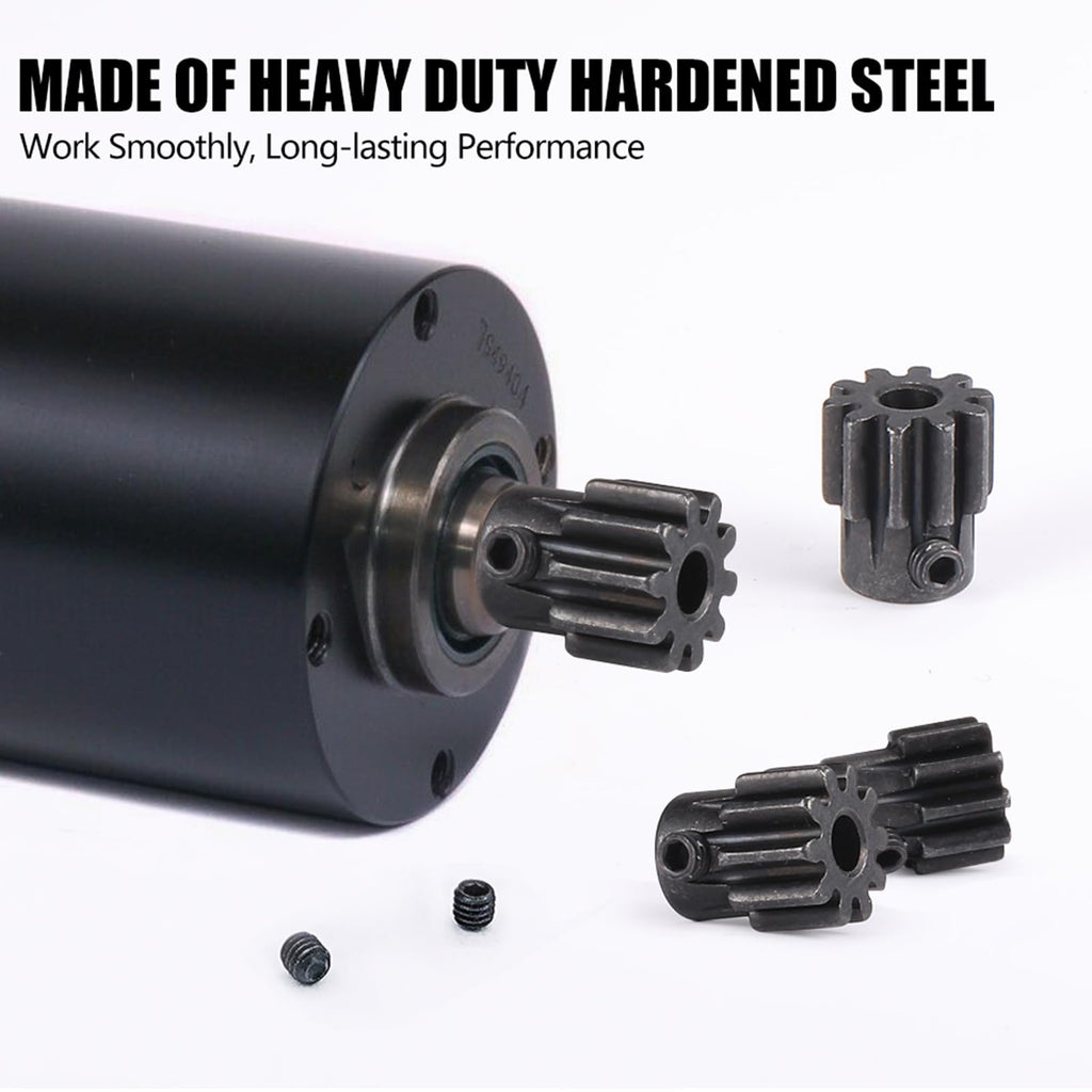 RcThjia 0.8M Hardened Steel Pinion Gear Set 14T-22T with Hex Key for RC Motors
