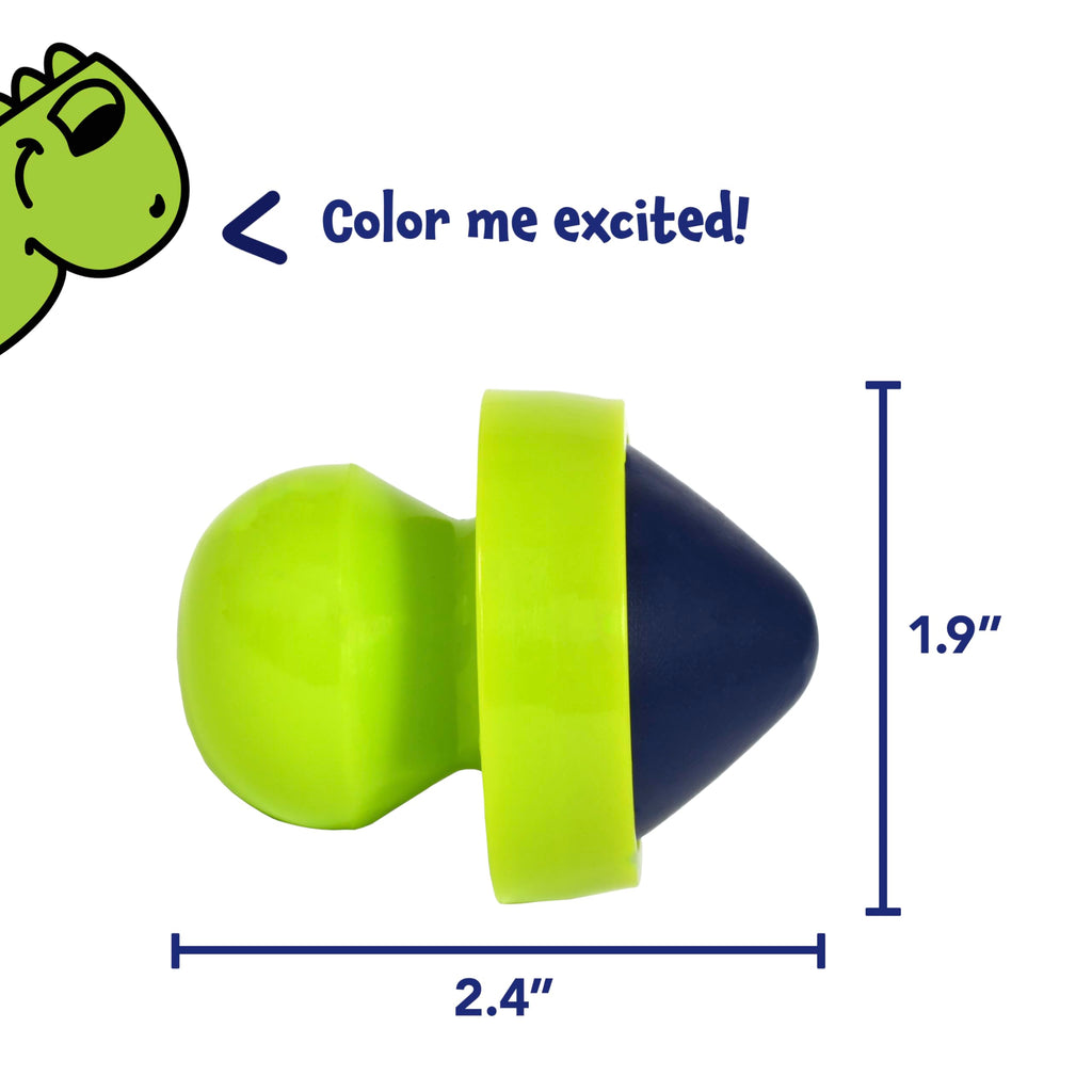 READY 2 LEARN Easy Grip Crayons - 6 Non-Toxic Colors, Palm-Grasp, Refillable, for Ages 18m+