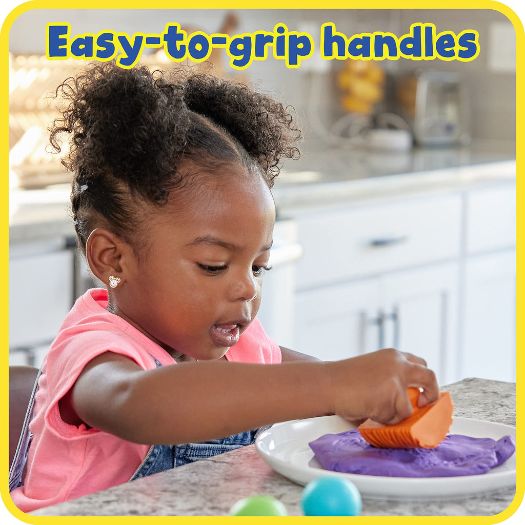 READY 2 LEARN Paint & Dough Animal Rockers – Set of 4 Animal Pattern Stamps for Toddlers