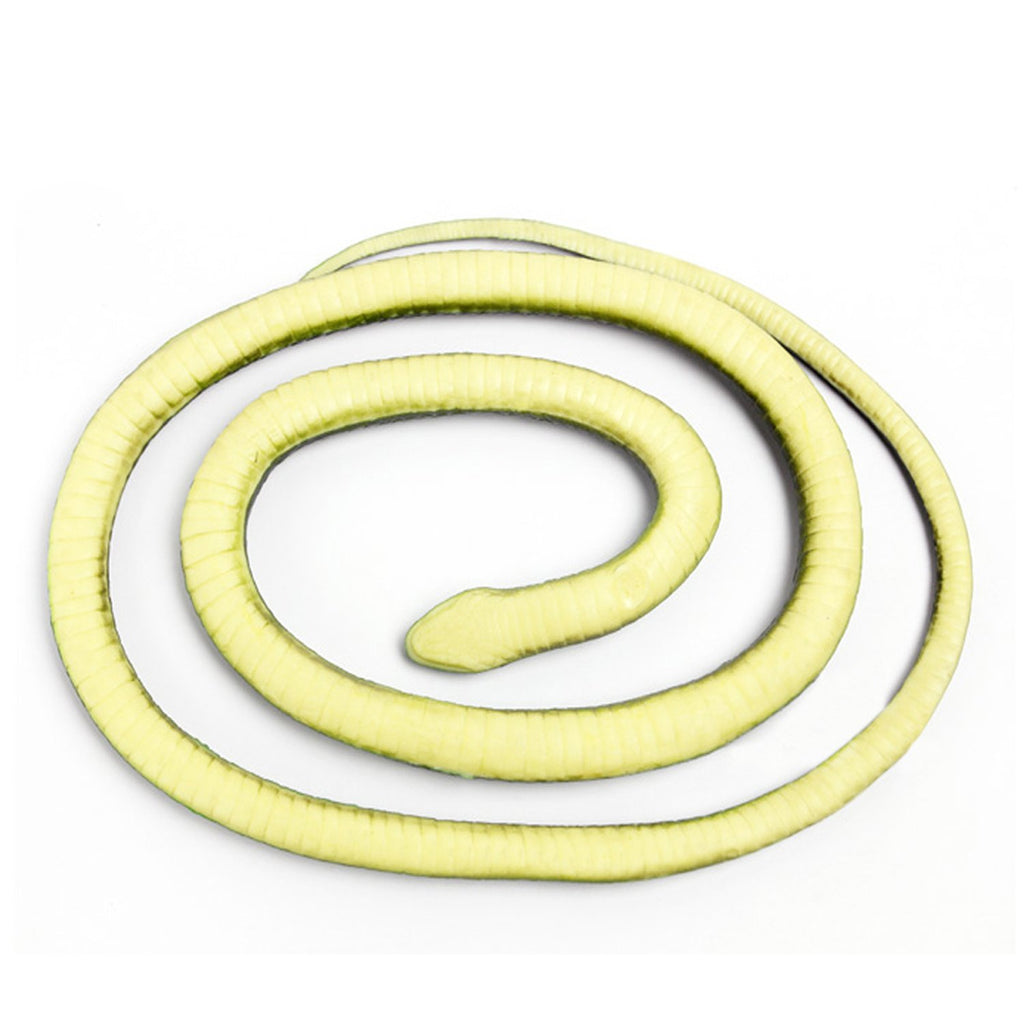 Realistic 49" Rubber Black Mamba 2-Pack – Coiled Fake Snake for Garden Deterrent, Prank Gags & Halloween Props