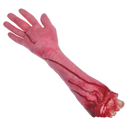 Realistic Small Broken Arm Prop – Bloody Severed Hand for Halloween Haunted House Decor
