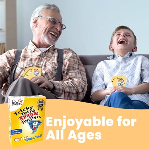 Really?! Tricky Tongue Twisters Card Game – Hilarious Family Game for Ages 8+ | Educational Speech Activity