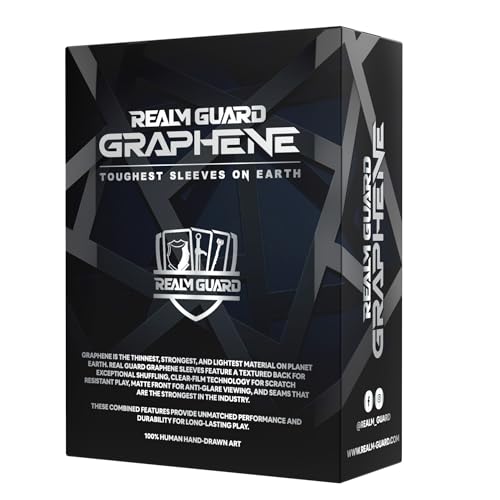 Realm Guard Graphene TCG Sleeves – 105 Textured Matte Art Sleeves (Assassin)
