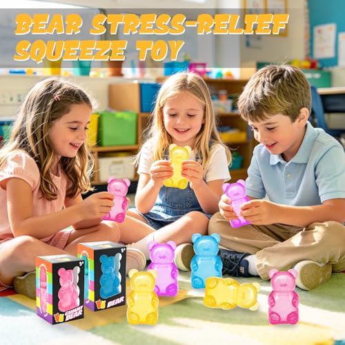 Red Gummy Bear Squishy Toy – Slow Rising Stress Relief for Kids & Adults