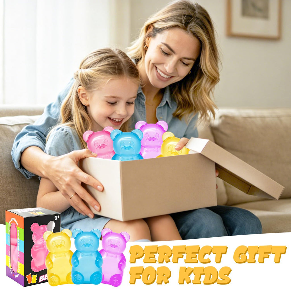 Red Gummy Bear Squishy Toy – Slow Rising Stress Relief for Kids & Adults