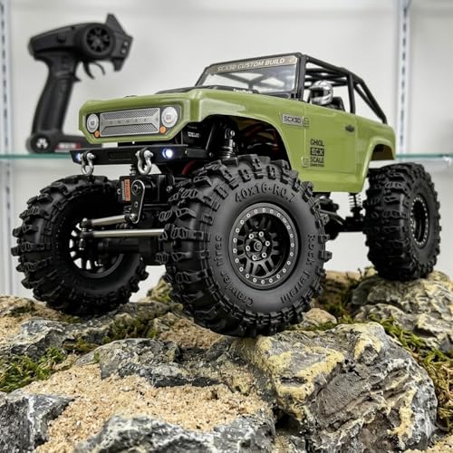 REDSPIDER 0.7 Cling On Crawler Tires - 40mm OD x 16mm for SCX30, Redcat Ascent-32, 1/30 1/32 RC Crawlers