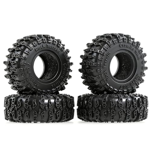 REDSPIDER 0.7 Cling On Crawler Tires - 40mm OD x 16mm for SCX30, Redcat Ascent-32, 1/30 1/32 RC Crawlers
