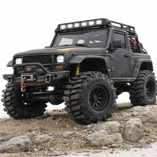 REDSPIDER 0.7'' Mud Slingers Tires – Super Soft Sticky Rubber for Micro RC Crawlers (40x16mm)