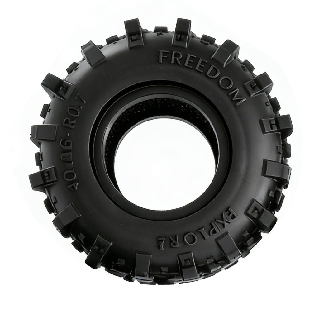 REDSPIDER 0.7'' Mud Slingers Tires – Super Soft Sticky Rubber for Micro RC Crawlers (40x16mm)