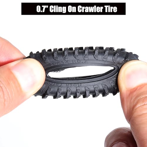 REDSPIDER 0.7'' Swamp Claw Tires for 1/30 RC Crawler – OD 36mm*14mm